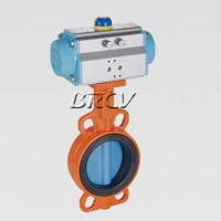 氣動(dòng)對夾式尼龍蝶閥